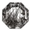 hexagon black rutilated quartz