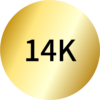 14K Yellow Gold +$150.00